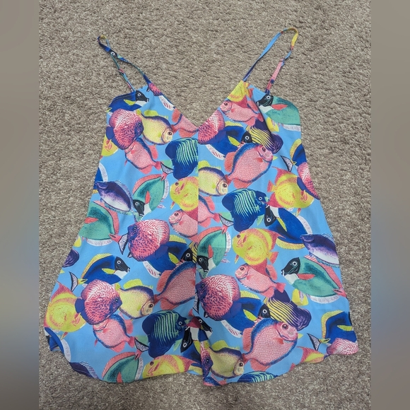 Show Me Your Mumu Under The Sea Romper Tropical Fish XS NWT XS - Picture 3 of 7